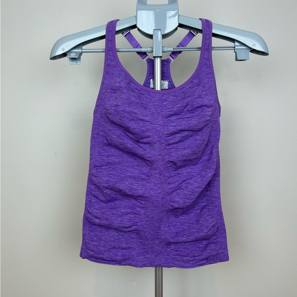 ATHLETA Tempo Purple Workout Tank Top Racerback Adjustable Strap